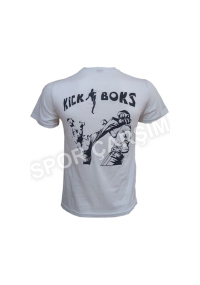 Spor_Carsim Kickboks Tişörtü,Likralı Penye Kumaş Siyah S,M,L,Xl