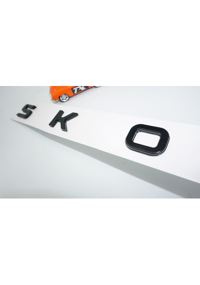 Dk Tuning Yeni Nesil Uzun Bagaj Siyah Yazı Logo Skoda İle Uyumlu