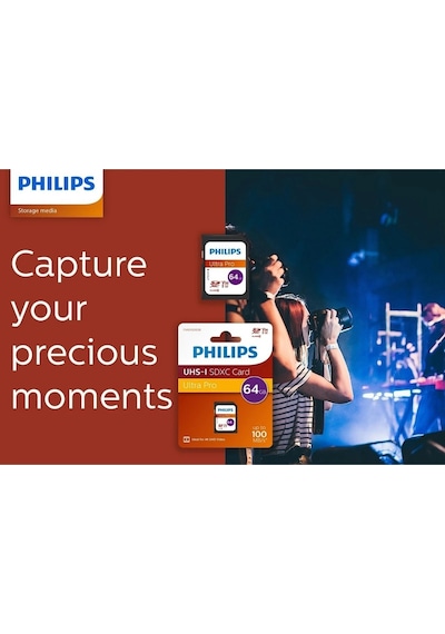 Philips 64gb Sd Kart Ultra Pro V30 Uhs-ı U3 4k Performansı