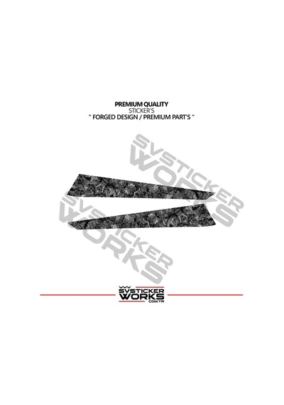 Cfmoto 450sr Forged Karbon Kaplama Orta Sase Sticker Etiket Modeli