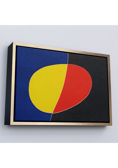 Ahşap Çerçeveli Joan Miro Güneşin Şarkısı Tablosu-7075