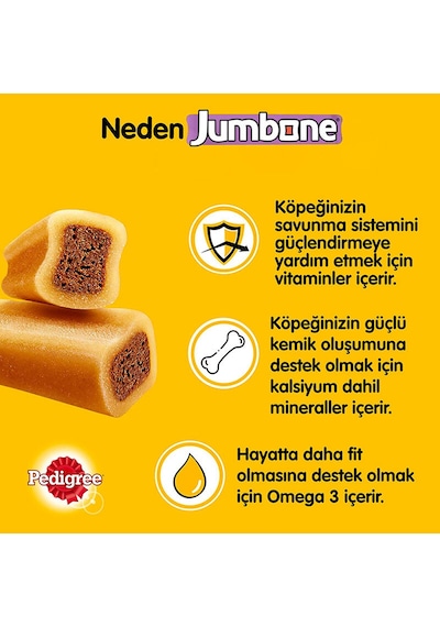 4 Adet Pedigre Jumbone Biftekli Köpek Ödül Bisküvisi 160 G