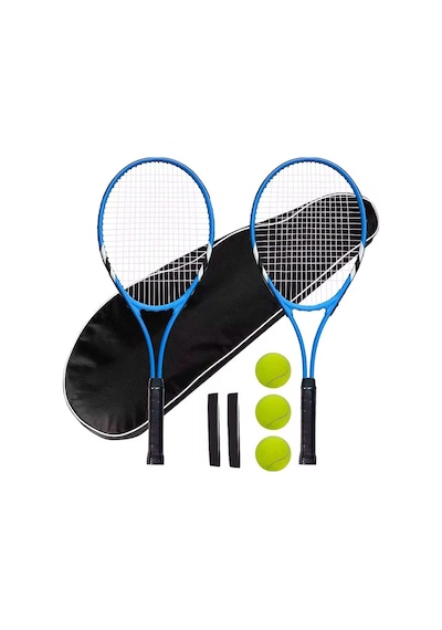 Muba 7li Set 27 İnç Yetişkin Tenis Raketi Seti 2 Raket 2 Çanta 3 Top L2 68 Cm Çok Renkli Tek Ebat