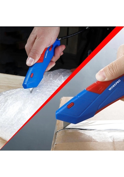 Workpro Wp213010 Kemer Askı Kancalı Otomatik Geri Çekilebilir Mandallı Rötuş Maket Bıçağı + 3 Adet Y