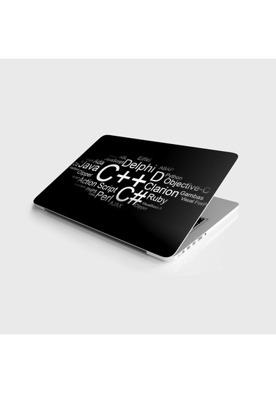 Laptop Sticker Notebook Kaplama Etiketi Programlama
