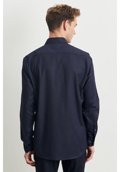 AC&Co / Altınyıldız Classics Erkek LACI Slim Fit Dar Kesim Düğmeli Yaka Gabardin Desenli Gömlek Çok Renkli