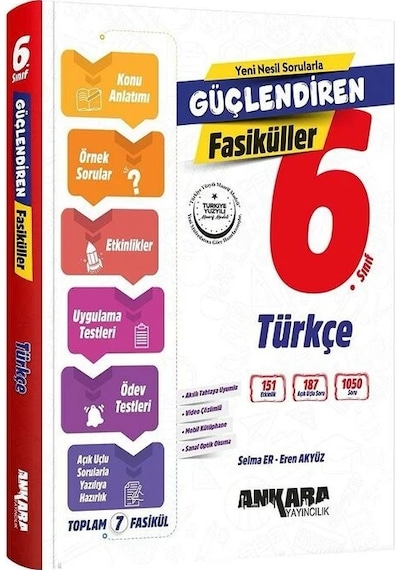 Ankara 6. Sınıf Türkçe Güçlendiren Fasiküller Ankara Yayıncılık