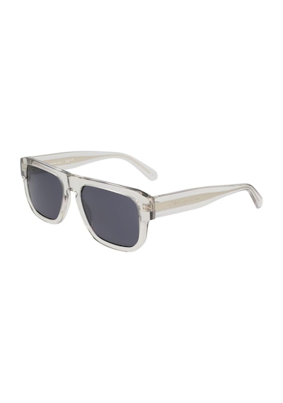 Calvin Klein Jeans Ckj 24607s 012 55 Unisex Oval Şeffaf Kemik Güneş Gözlüğü Şeffaf