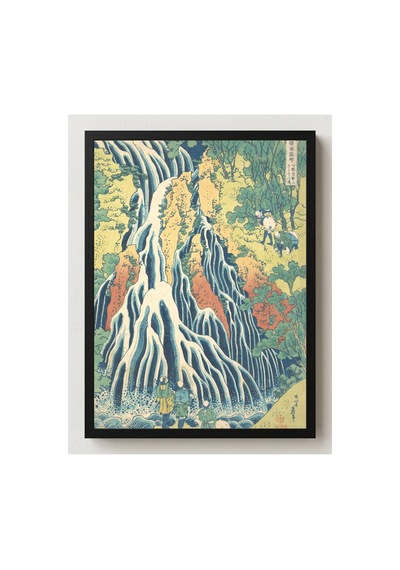 Hokusai Shimotsuke'de Kirifuri Şelalesi Çerçevesiz Poster 30x42 Cm A3 Tablo Japon Sanatı