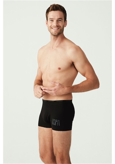 U.S. Polo Assn. U.s Polo Assn. 80338 Erkek 3 Lü Boxer-antrasitmelanj&siyah&grimelanj Antrasit