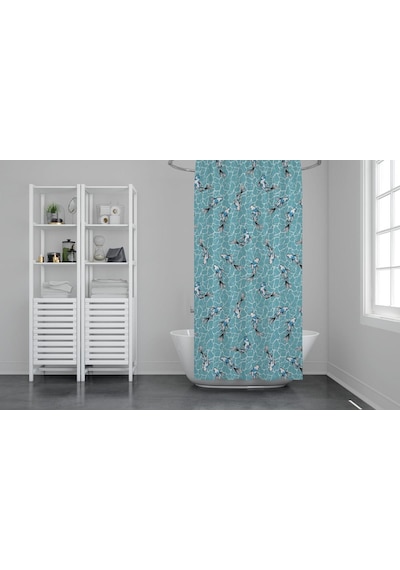 Zethome Günce Banyo Duş Perdesi 4352 Tek Kanat 1X100x200 Çok Renkli