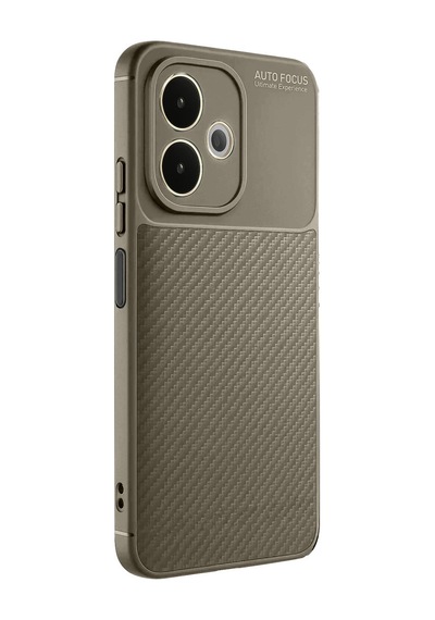 A5 Pro 4g Kılıf Auto Focus Karbon Kapak - Kahverengi Bzsxx00 1