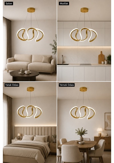 Lumina Led Sarkıt Avize Beyaz Işık Eskitme