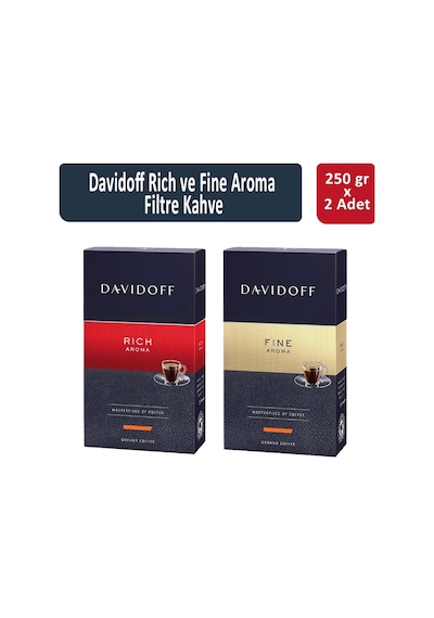 Davidoff Rich ve Fine Aroma Filtre Kahve 2 x 250 G