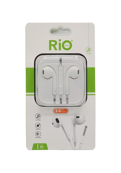 Rio Tech I6 3.5mm Kulak İçi Kulaklık - Beyaz S10