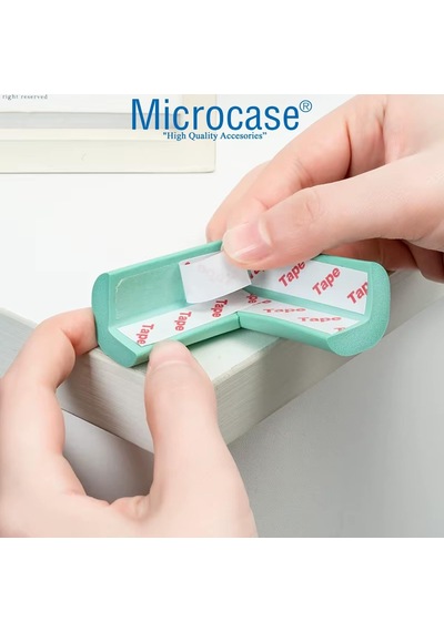 Microcase 3m Yapıştırmalı Sünger Bebek Ve Çocuk Köşe Kenar Koruyucu 10in1 Set - Al5235 Siyah Genel