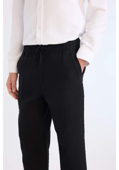 DeFacto %100 Pamuk Yazlık Jogger Pantolon Regular Fit Normal Kesim Keten Görünümlü Düz Paça Cepli B4138AX25SPBK81 DeFacto %100 Pamuk Yazlık Jogger Pantolon Regular Fit Normal Kesim Keten Görünümlü Düz Paça Cepli B4138AX25SPBK81