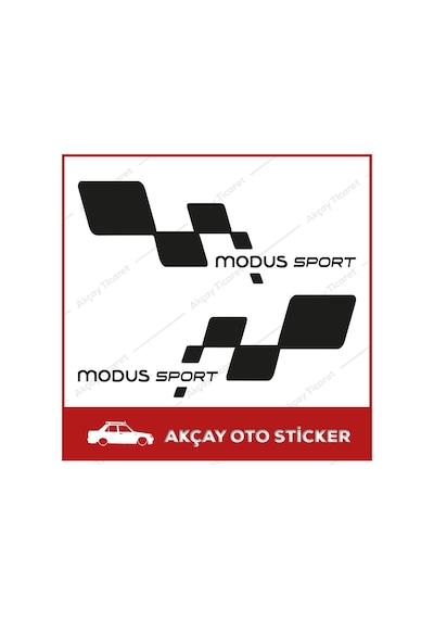 Renault Modus Sport Sticker (Takım Set) Modus Sticker Oto Sticker
