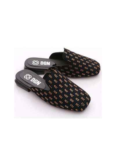Dgn T0011 Kadin Terlik Siyah Altın