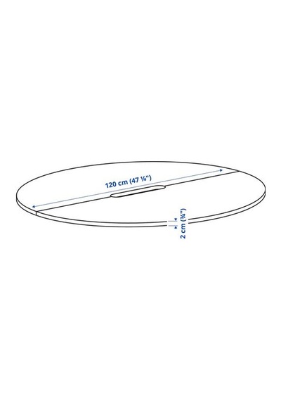 Ikea Mıttzon Çalışma Masası Tablası, Beyaz, 120 Cm