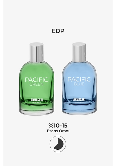 Armasari Pacific Green Edp Erkek Parfüm 100ml Fresh Marina Deniz Notaları, Deri, Paçuli Fresh - Marin