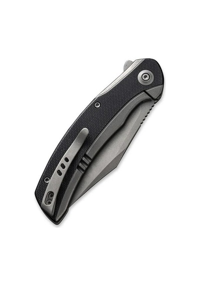 We Knife Snick Titanium Grey G10 Black Kamp Çakı Siyah