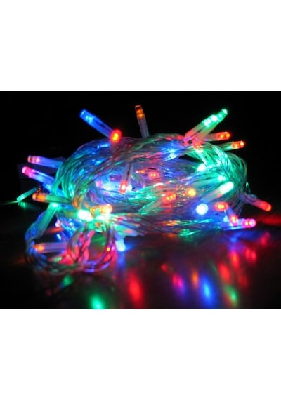 10mt 100 Led Işık Renkli Noel Yılbaşı Agaç Süsleme Led Süs