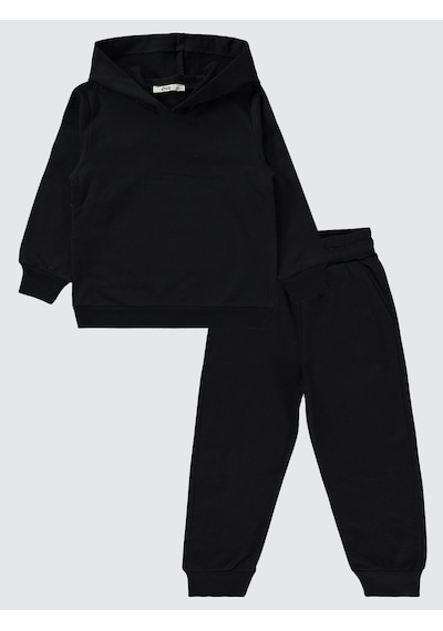 Civil Boys Civil Unisex Çocuk Eşofman Takımı 2-5 Yaş Siyah