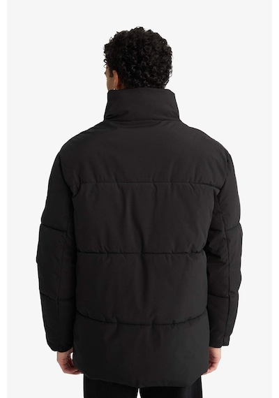 Defacto Su İtici Regular Fit Dik Yaka İç Cepli Fermuarlı Cepli Mont F5711ax25wnbk27 Siyah-bk27
