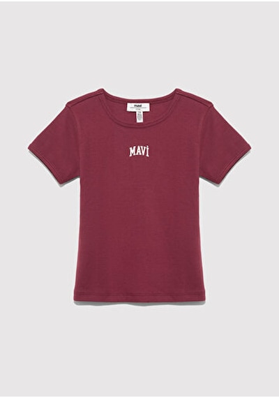 Mavi Baskılı Bordo Kız Çocuk T-shirt M7610350-70393 Bordo