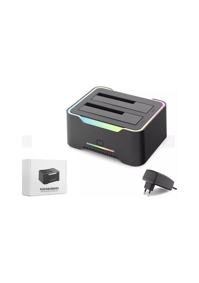 Hadron Hdx1790 Hdd Docking - Usb 3.0, 2.5 & 3.5 Hdd-ssd, 8tb Destekli Rgb Siyah