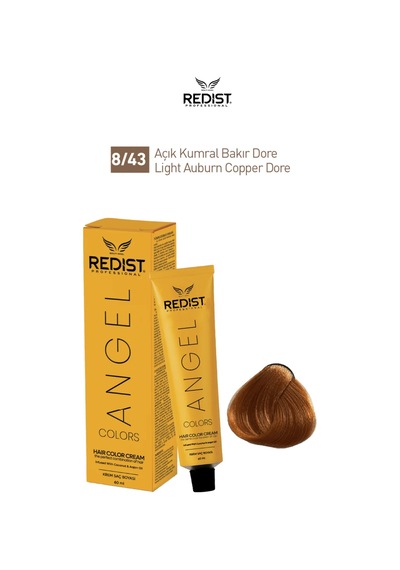 Redist Saç Boyası 8.43 Açık Kumral Bakır Dore 60 ML
