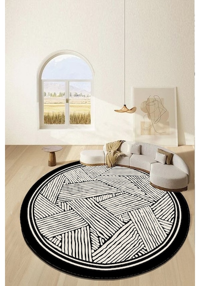 Chilai Home Creeper Gri Çap Dekoratif Halı Djt Gri