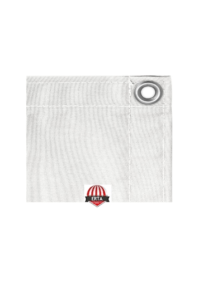 6.5 Metre X 50 Cm Beyaz Renk Polyester Balkon Demiri Brandası Su Geçirmez 1.sınıf 650g Çok Renkli