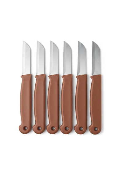 Bymyhand Kahverengi Meyve Bıçağı 6'lı Set Metal