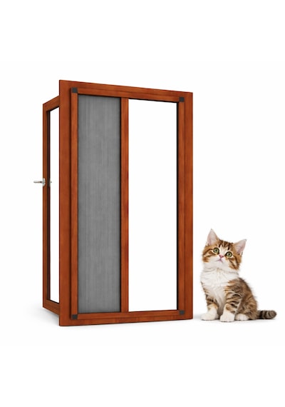 Akordiyon Pencere Kedi Sinekliği En:0-70 Cm Xboy:0-140 Cm Demir, Ahşap,pimapen,alüminyum Uyumlu Çok Renkli