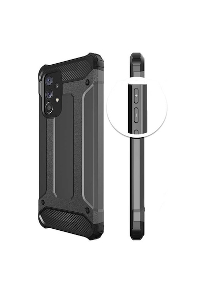 Noktaks - Samsung Galaxy Uyumlu A53 5g - Kılıf Çift Katman Zırh Tank Crash Military Kapak - Kırmızı