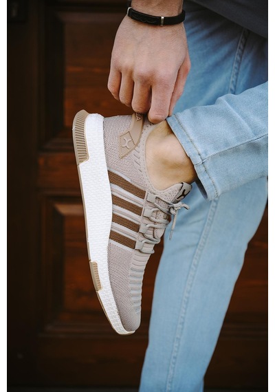 Cbm 4025 Şeritli Hafif Günlük Yürüyüş Koşu Fileli Erkek Sneaker 001
