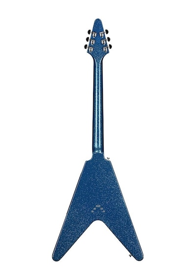 Epiphone Exclusive Flying V Elektro Gitar Brunswick Blue Sparkle