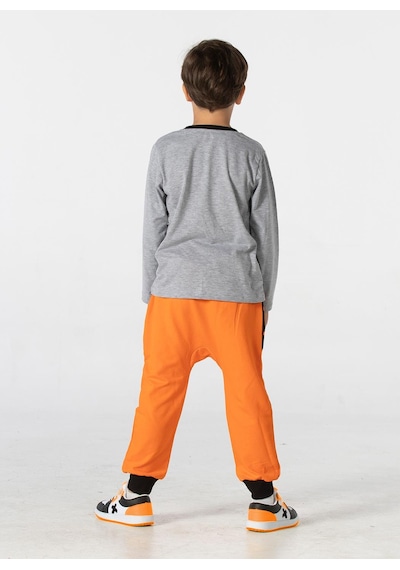 Casabony Tiger Paws Turuncu Pantolon+T-Shirt Takım-Turuncu