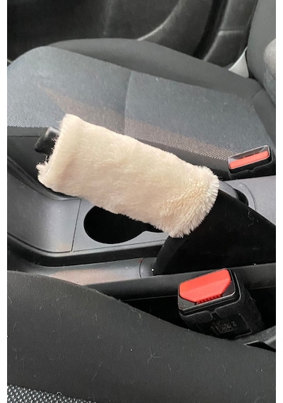 Yumuşak Peluş El Freni Süsü Bej