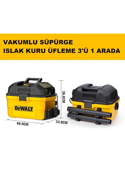 Dxv15t Islak Kuru Vakumlu Süpürge 15 Lt 1100 Watt Dewalt