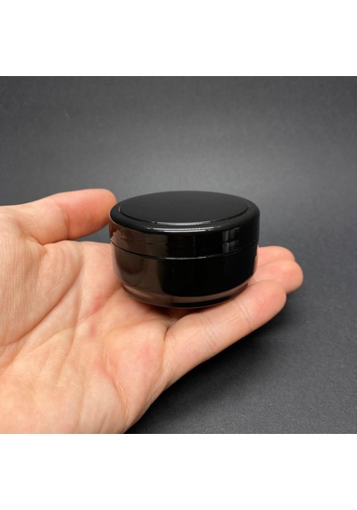 50 Ml Boş Siyah Krem Kutusu , Siyah Plastik Krem Kavanozu X 6 Adet