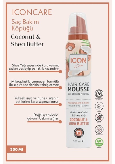 Lexroo Saç Bakım Köpüğü Coconut & Shea Butter