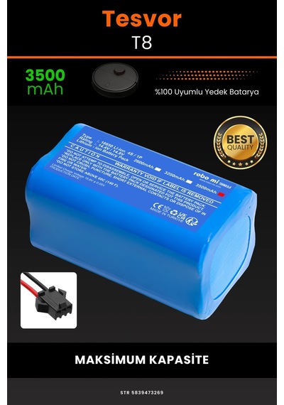 Tesvor T8 3500mah Robot Süpürge Bataryası