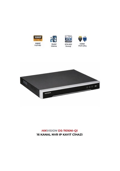 Ds-7616nı-q1 16 Kanal Ip Kamera Kayıt Cihazı H.265+