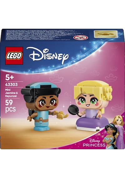 LEGO® ǀ  Disney Princess Mini Yasemin ve Rapunzel 43303 – 5 Yaş ve Üzeri Çocuklar için Aksesuarlar İçeren Yapım Seti (59 Parça)