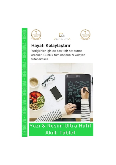 Akıllıtablet Grafik Çizim Lcd Not Yazma Dijital Defter Taşınabilir Kalemli Resim Akıllı Tablet 12 I