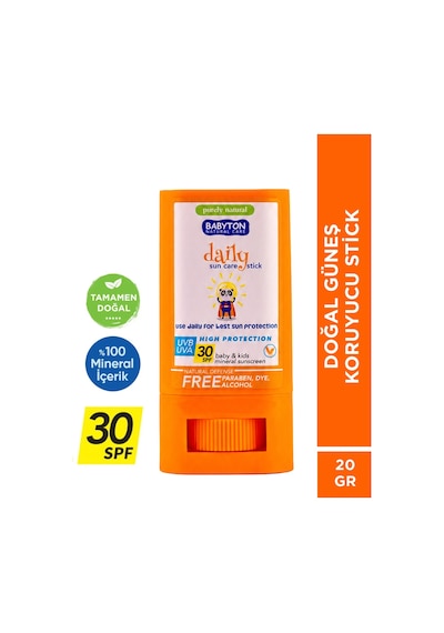 Babyton Doğal Güneş Koruyucu Stick 30 SPF 20 GR