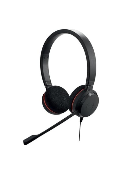 Evolve 20 Stereo Kulaklık - Pasif Gürültü Önleyici Voıp Softphone İçin Microsoft Sertifikalı Kulaklık - Usb-c/a - Siyah